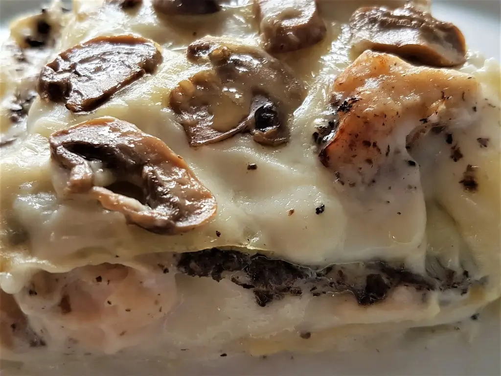 Lasagne inverno - champignons - salsa tartufata - room/crème - kip/poulet 3 kg - congelé