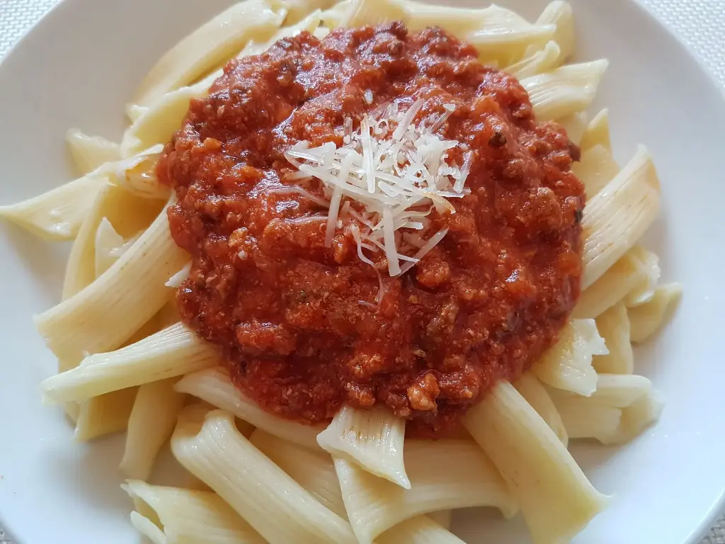 Penne bolognese (100% runds) 400 gr (Vers)