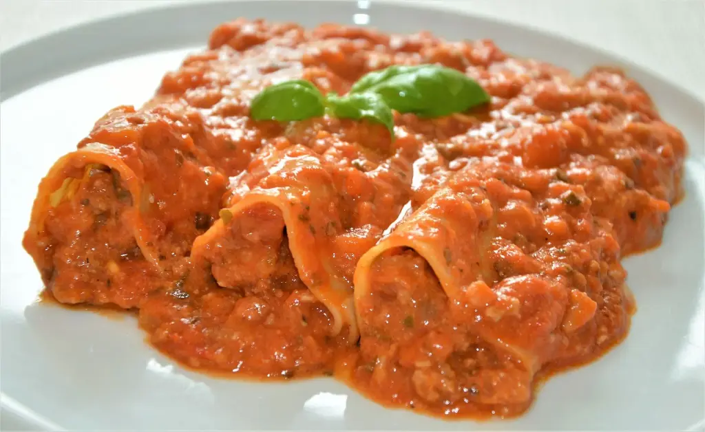 Cannelloni viande sauce crème tomate 400 gr  (Frais)